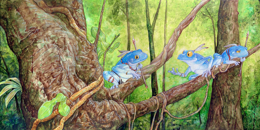 Frog Tribe by ursulav