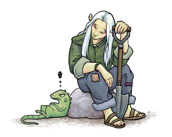 Sings-to-Trees: Animal Therapy by ursulav
