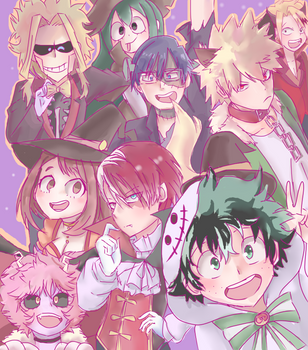 Bnha Halloween by Azurphore