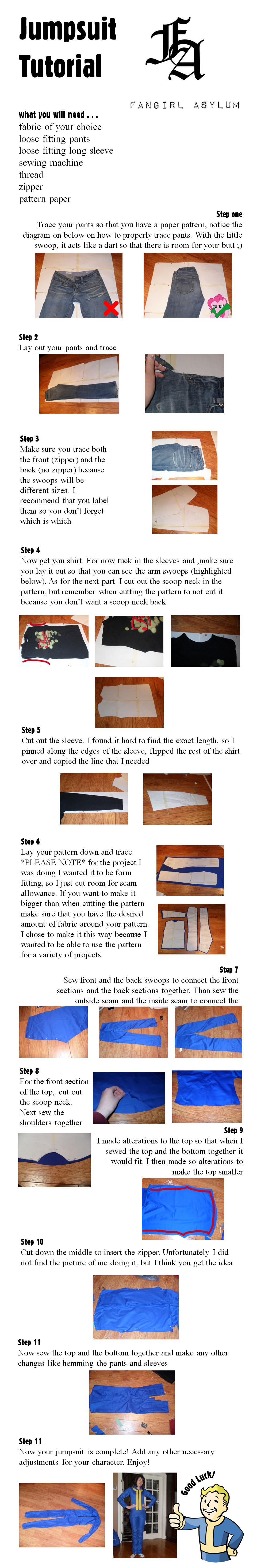 Vault/Jumpsuit Tutorial (pattern included) by fangirlasylum