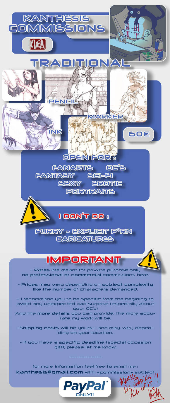 COMMISSIONS RATES by Kanthesis COMMISSIONS RATES by Kanthesis
