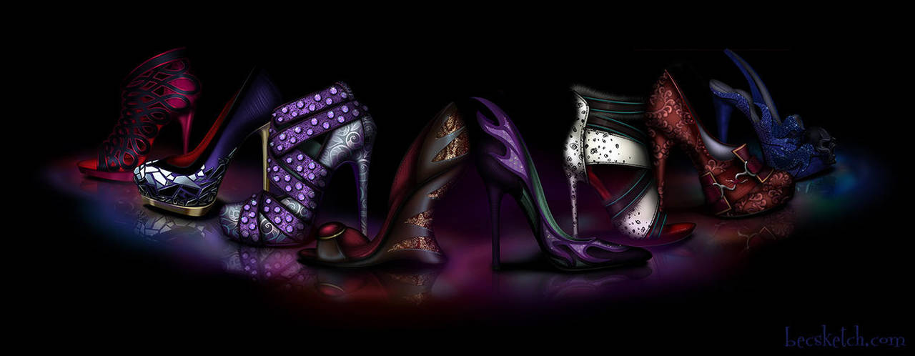 Dark Sole - Disney Villain Inspired Shoes by becsketch
