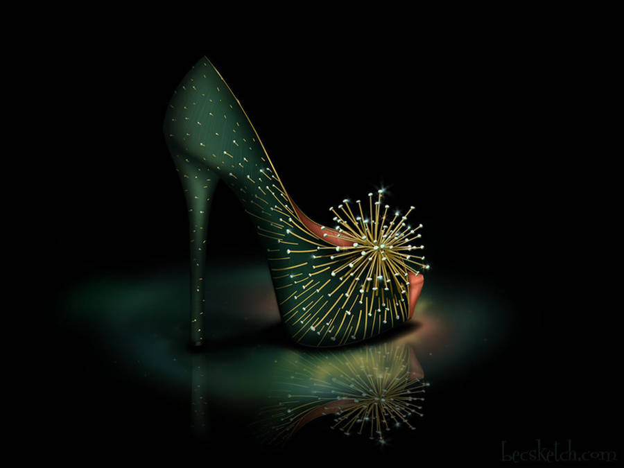 Tinkerbell Inspired Shoe - Disney Sole by becsketch