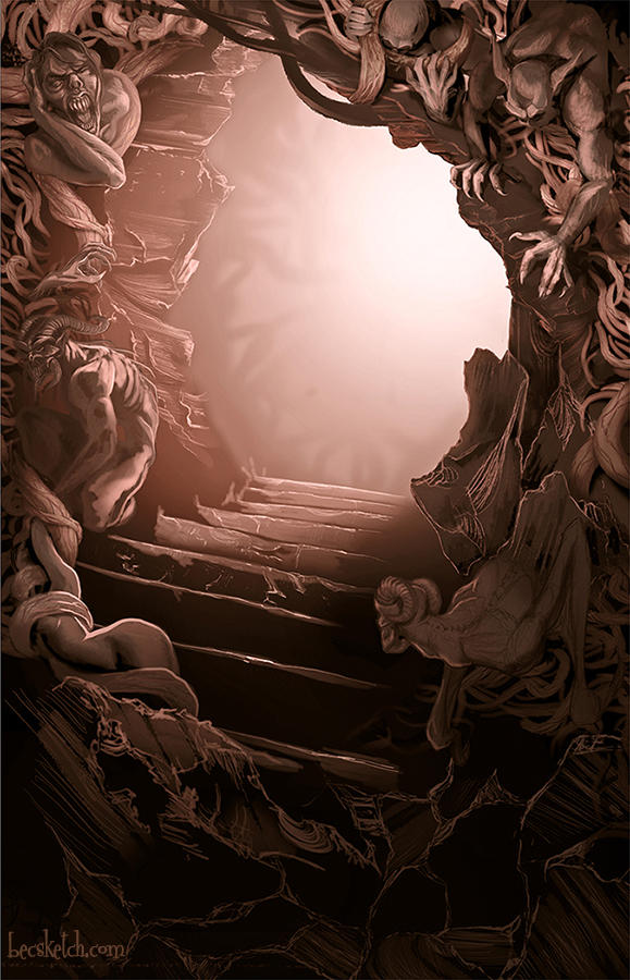 A Spill of Pallid Red Light by becsketch