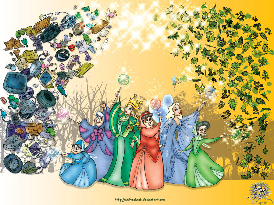Earth Day: The Recycling Spell by andreshanti