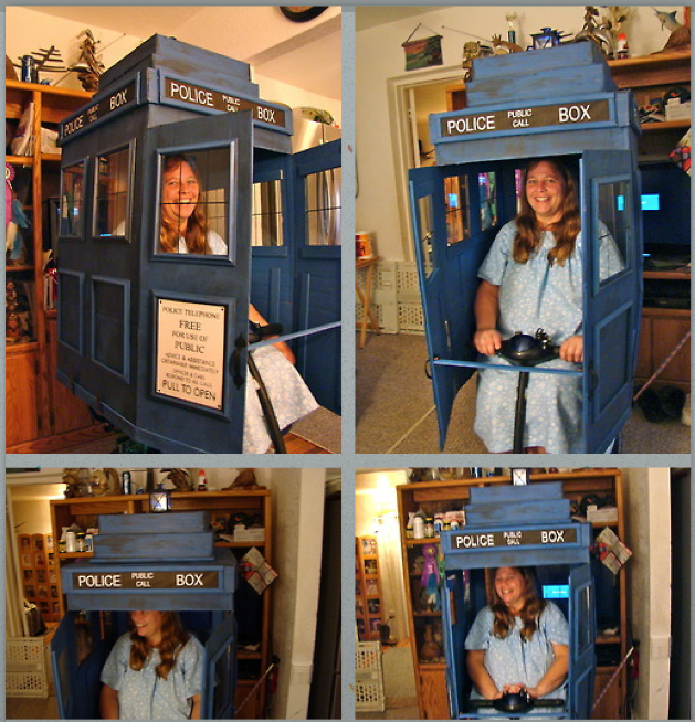 TARDIS Scooter by StephieLuff