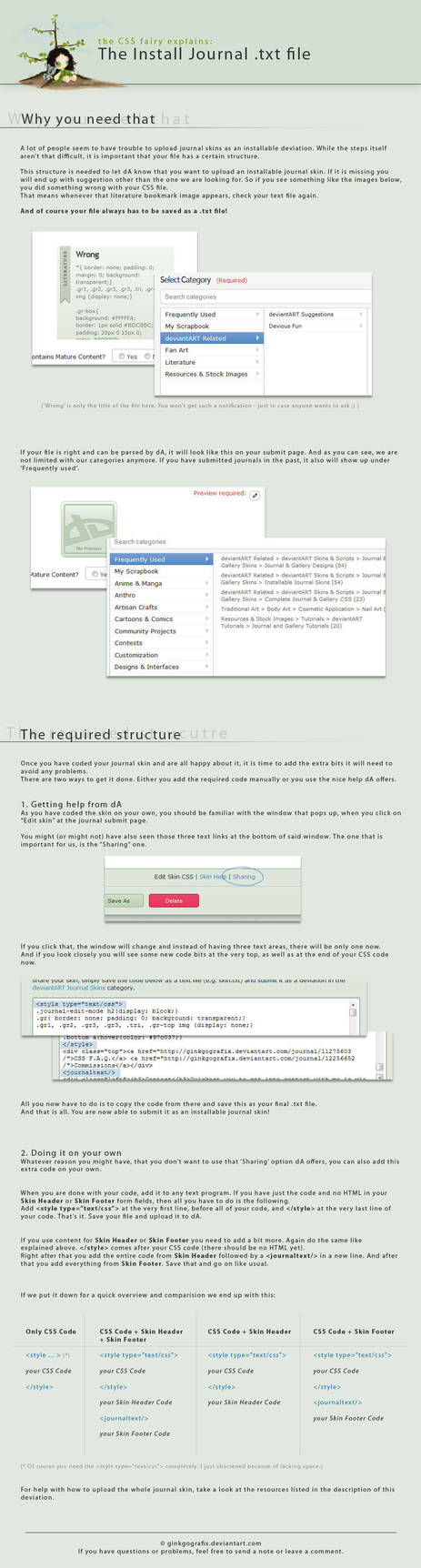 The Install Journal .txt file by ginkgografix