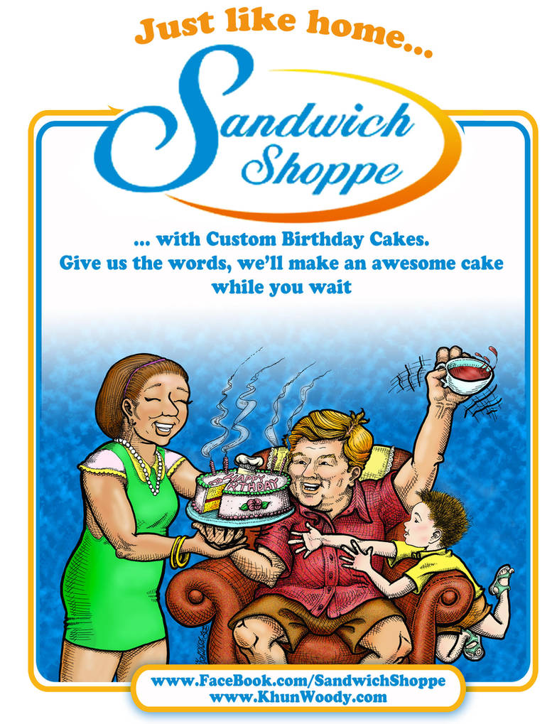 Sandwich Shoppes' Custom Cakes by sethness