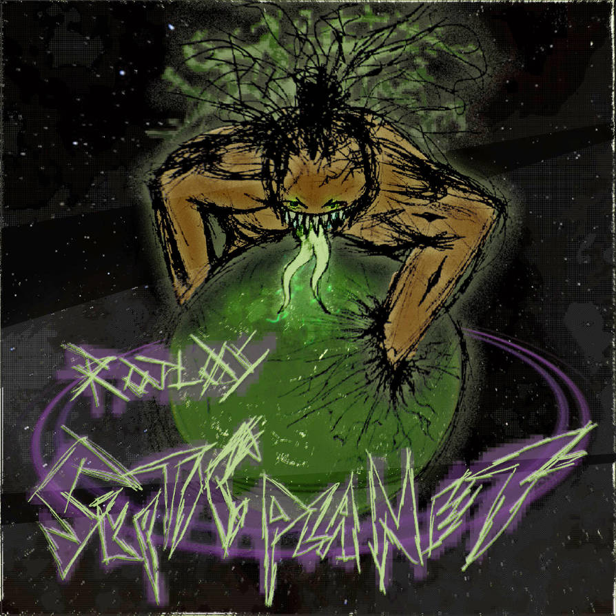 Rotlos - Septic Planet - album artwork by Poowis