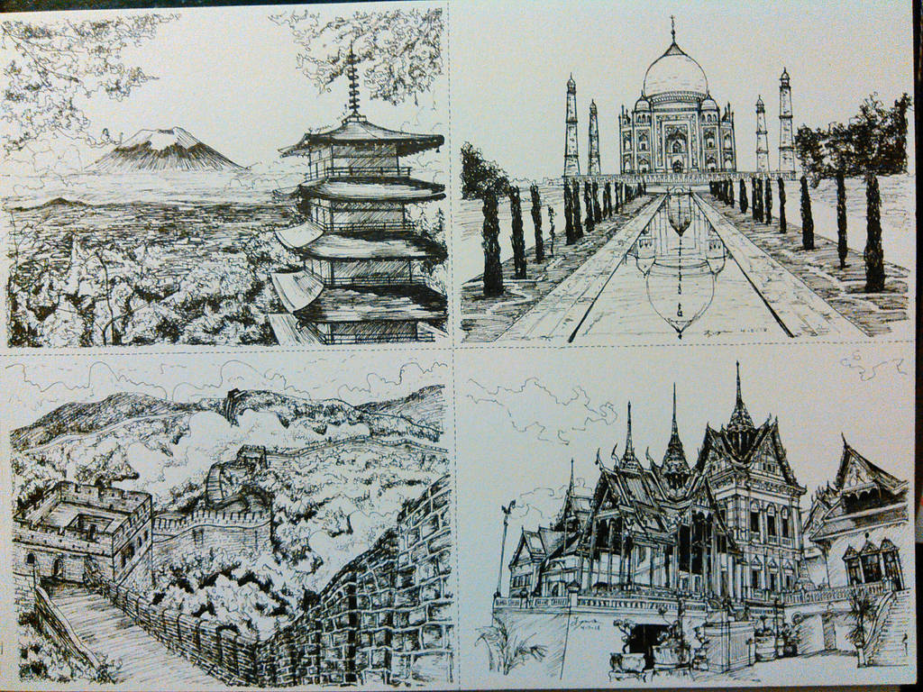 Four Countries- Asia by magnifulouschicken