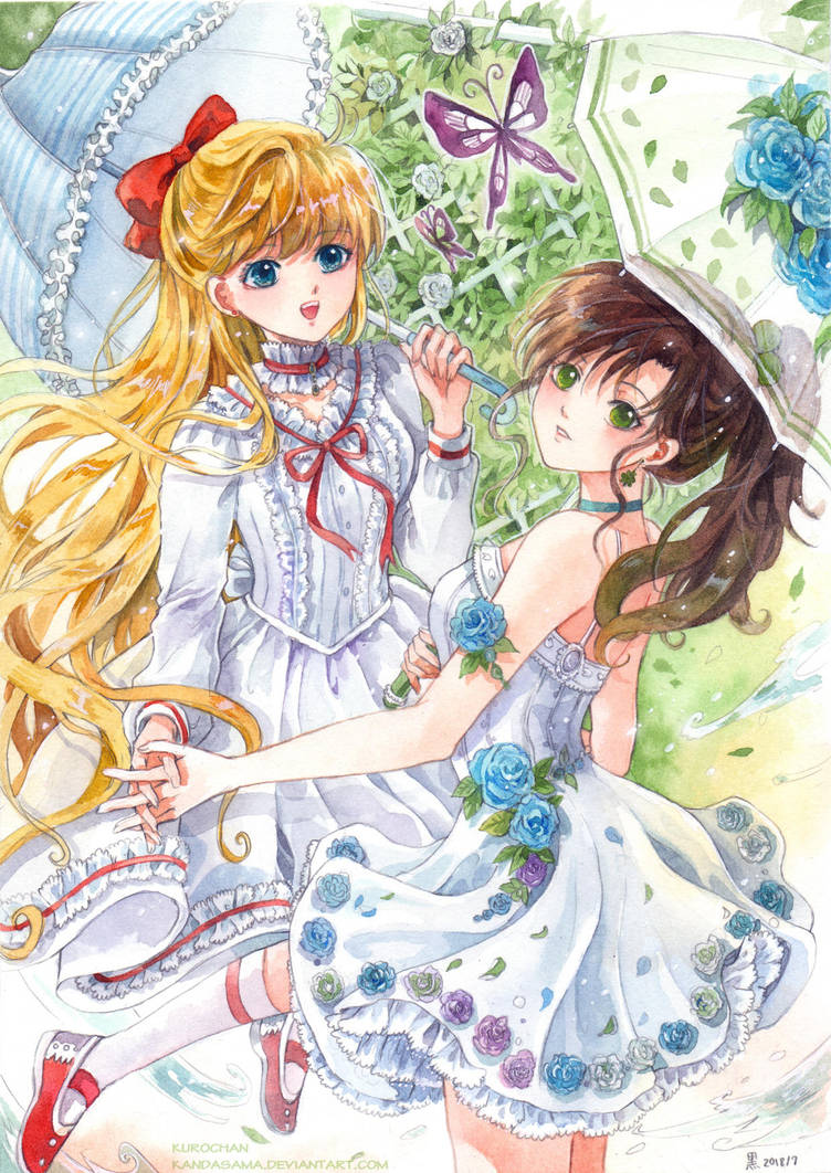 Minako and Makoto by kandasama