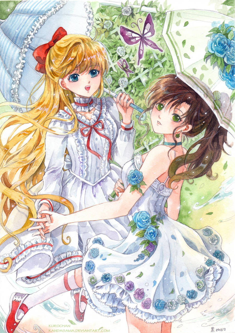 Minako and Makoto by kandasama