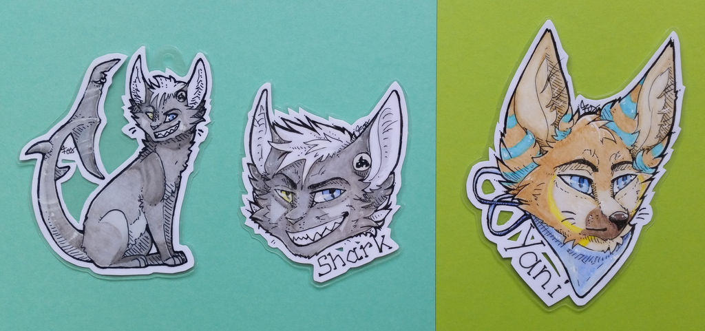 Shark and Yani | Badges by Foxface-x3