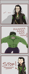 Loki vs Hulk SPOILER by ChocoHal