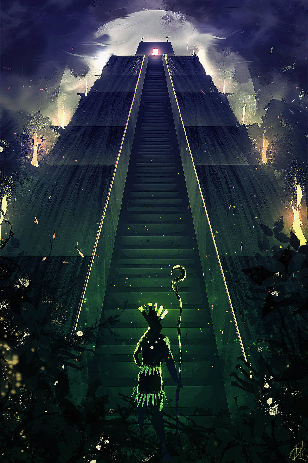 Aztec Temples Drawings