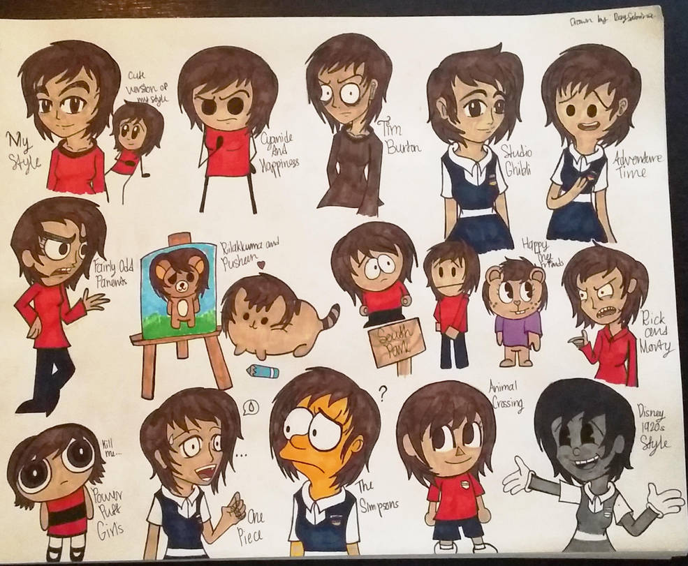 Different Art Styles by Riyana2