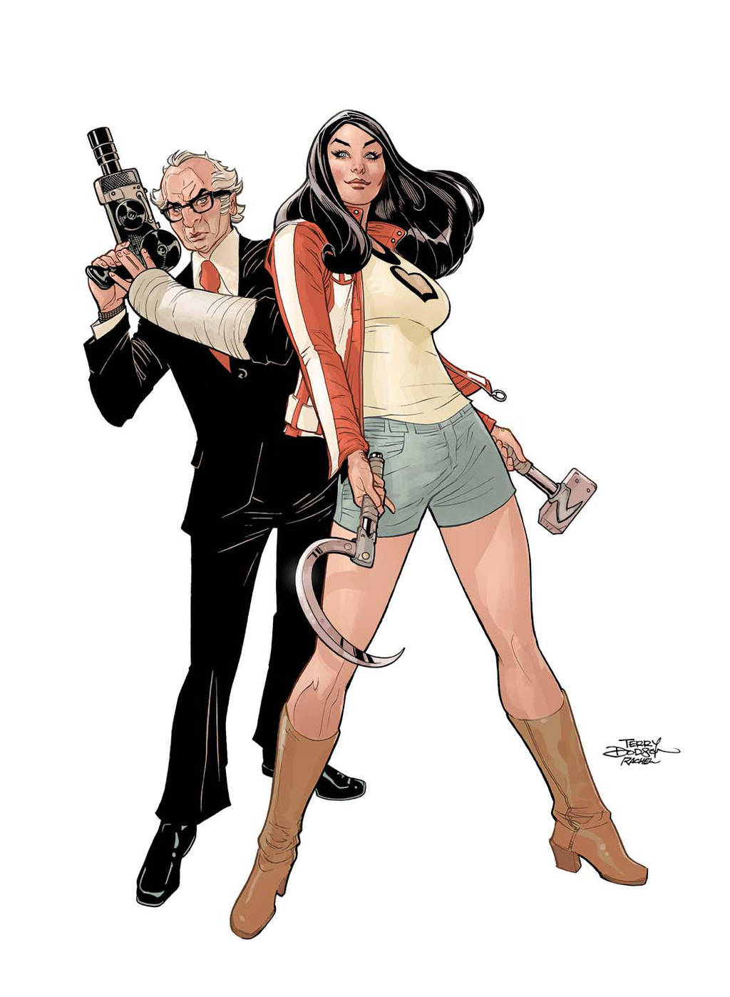 RED ONE #4 Cover by TerryDodson