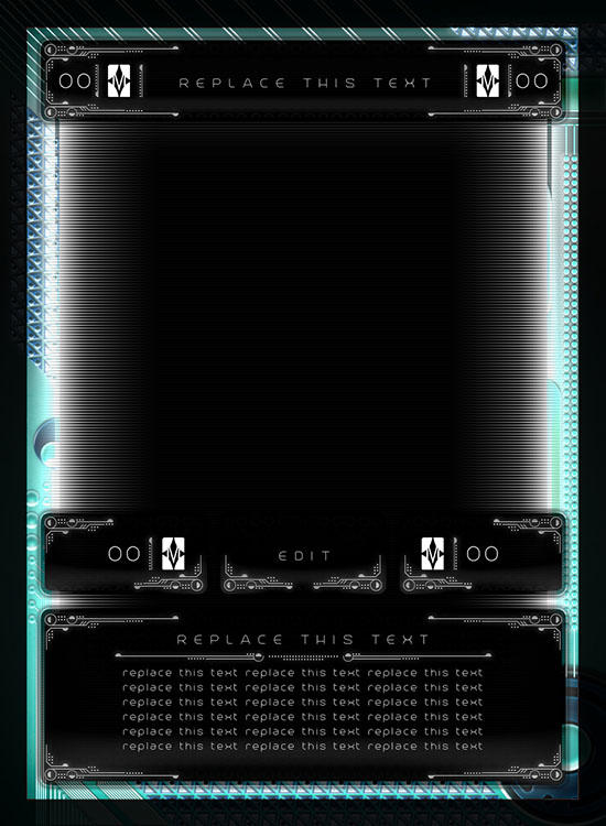card design trading card game template style 01 by causethought on trading card game template