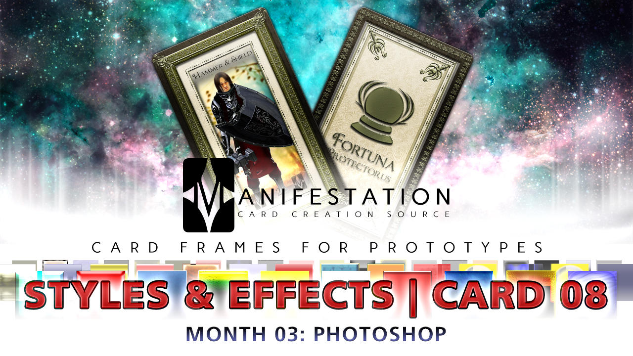 Month 03: Card 08 - Photoshop (Styles+FX | Tarot) by CauseThought