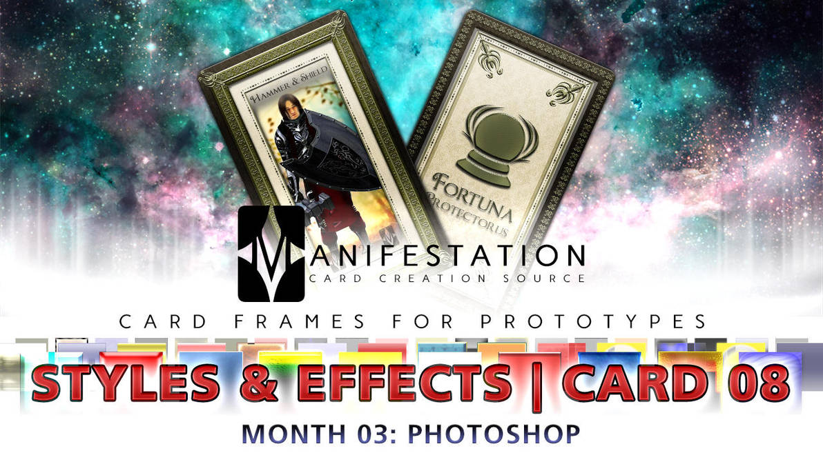 Month 03: Card 08 - Photoshop (Styles+FX | Tarot) by CauseThought