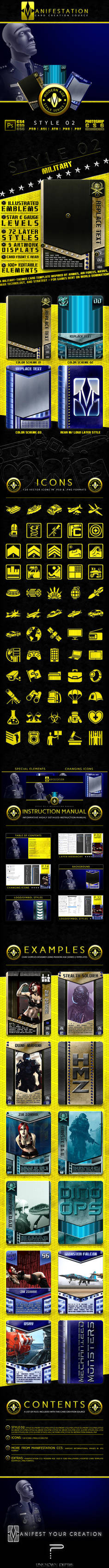 Modern Age: Military Themed Card Templates by CauseThought