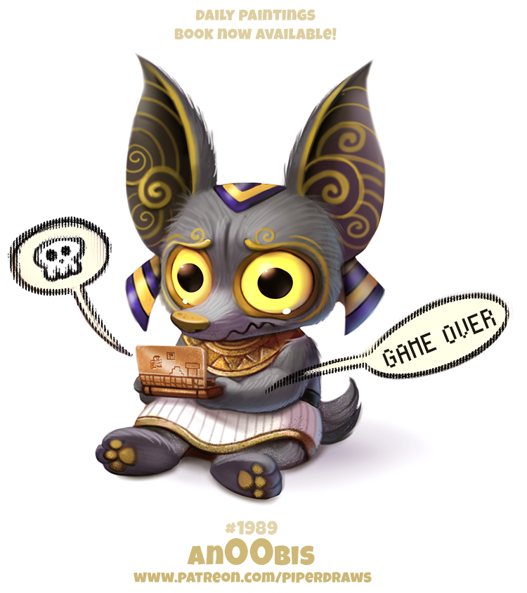 Daily Paint 1989# An00bis by Cryptid-Creations
