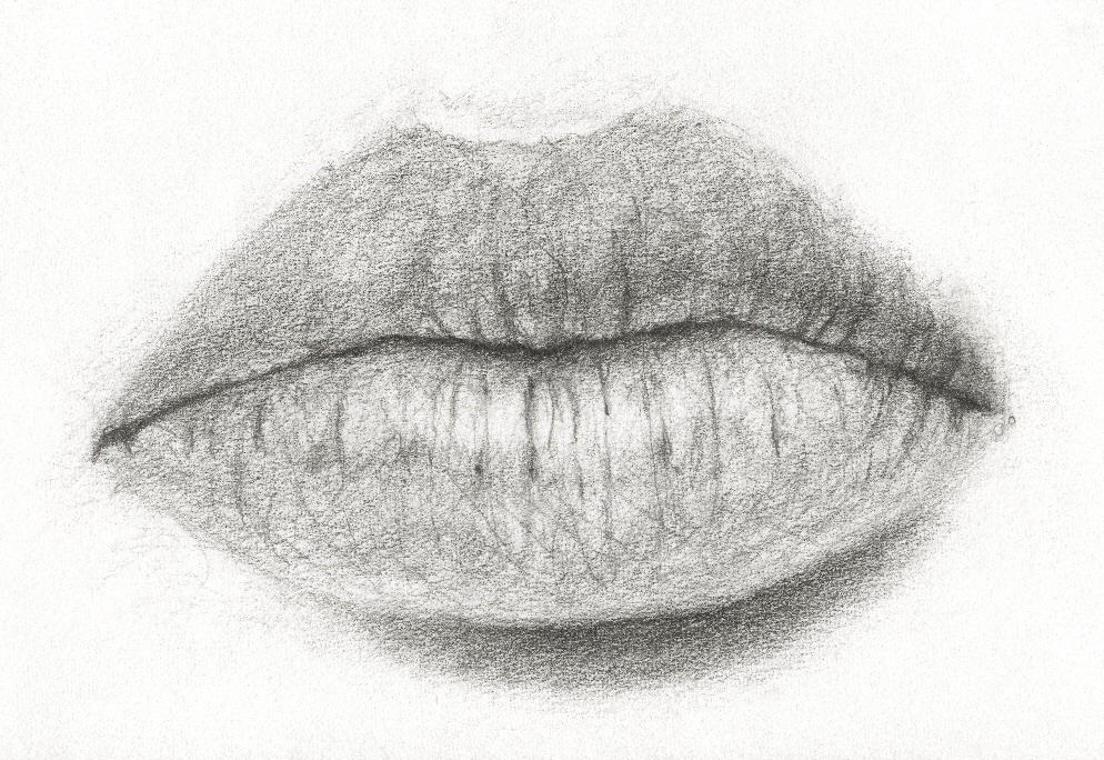 Lips - Pencil by asynjur