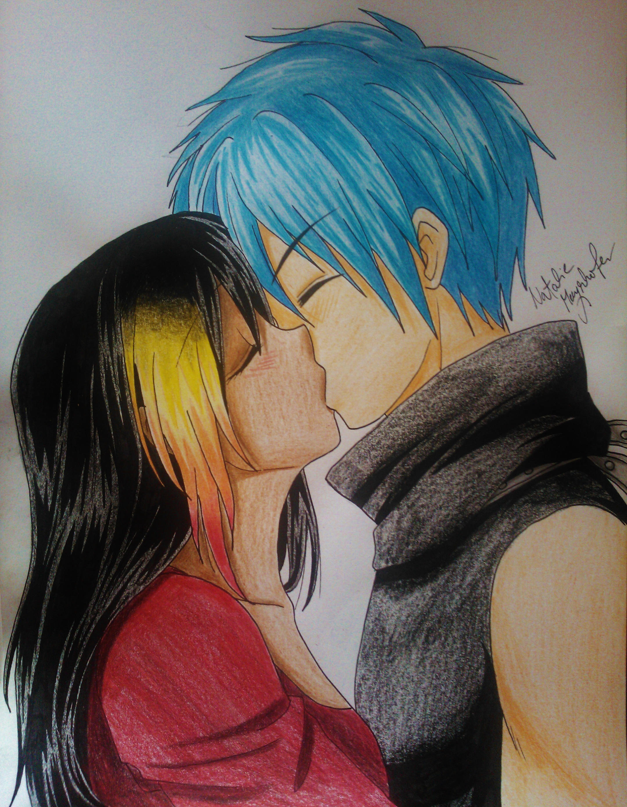 Courtney and Black Star by Killjoy-Chidori