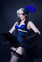 Blue Corset by BlackRoomPhoto