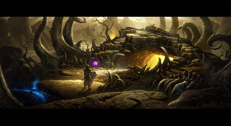 Diablo III Desolate Sands - Cave of the Betrayer by UnidColor