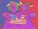 2 Headed Monster (2016 US Election) by gavacho13