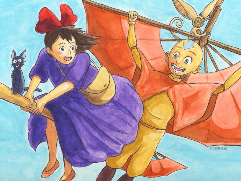 Kiki and Aang by gavacho13