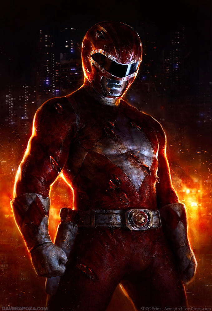 Red Ranger SDCC Print by DaveRapoza