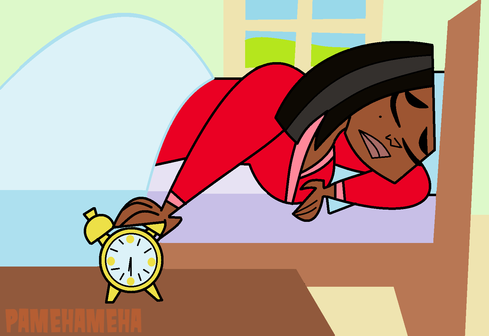 Inktober 2018 #14 Leshawna needs some sleep by Pamehameha