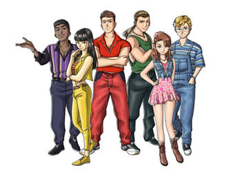Mighty Morphin Power Rangers by Lysergic44