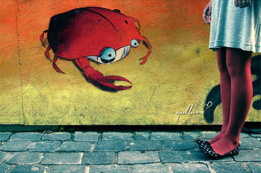 hello mr. crab by Yallume