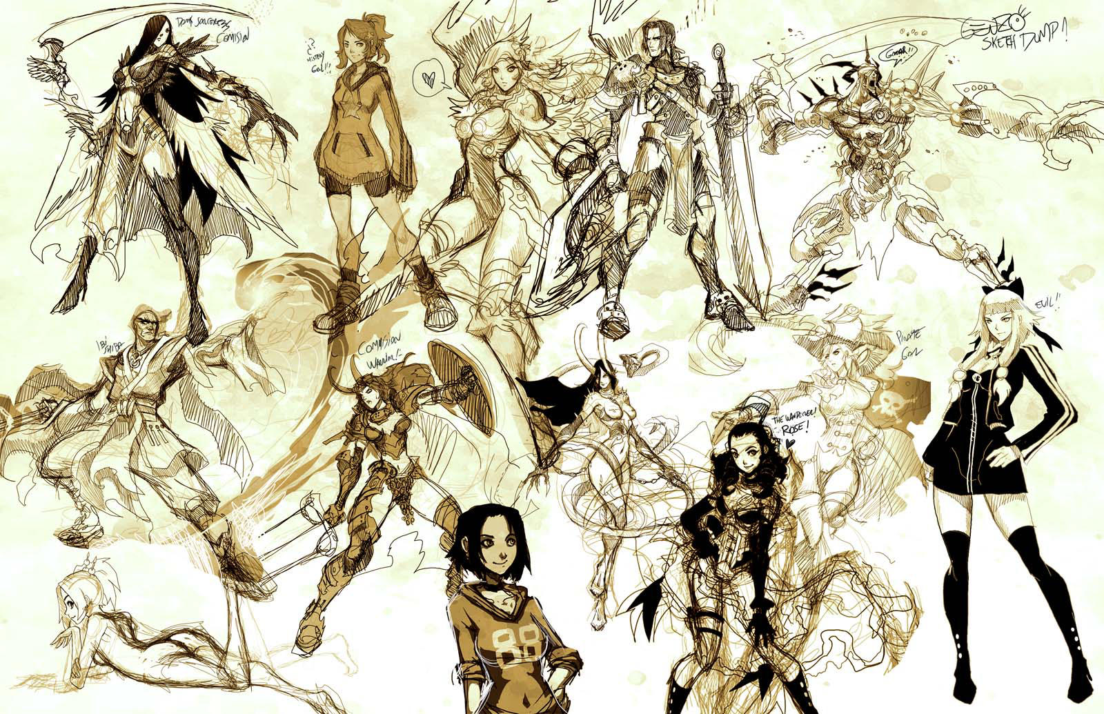 Sketch dump 1 by GENZOMAN
