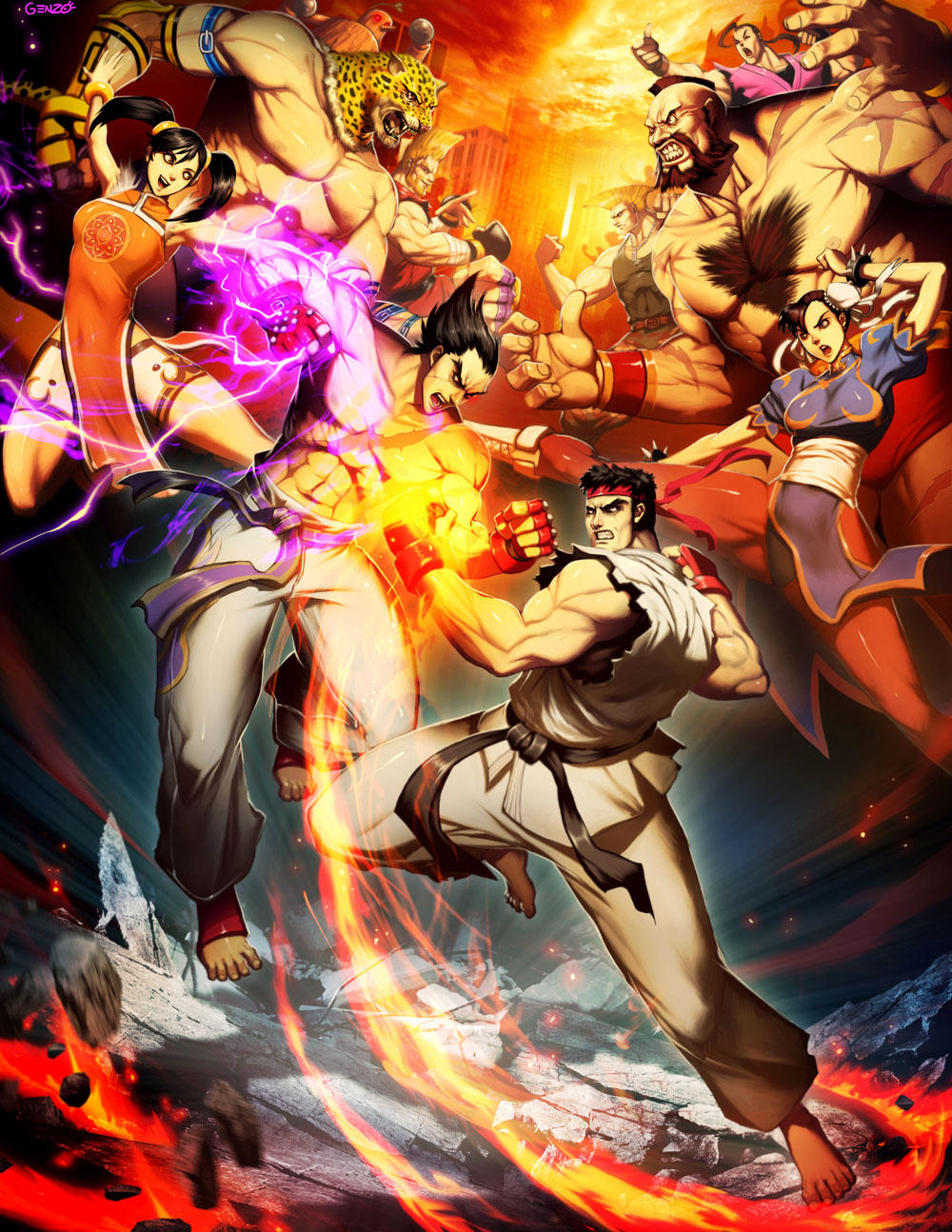 Street Fighter X Tekken by GENZOMAN