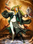Zelda - Midna and Link by GENZOMAN