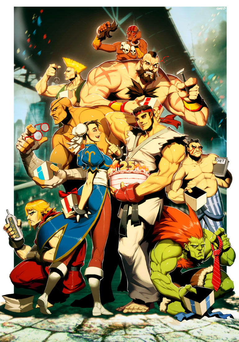 Street Fighter 25th Anniversary tribute by GENZOMAN