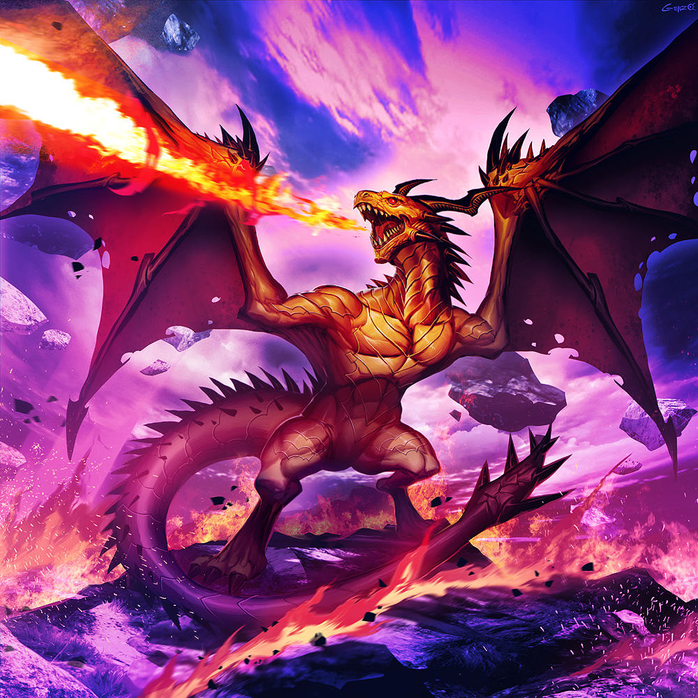Golden Wyvern by GENZOMAN