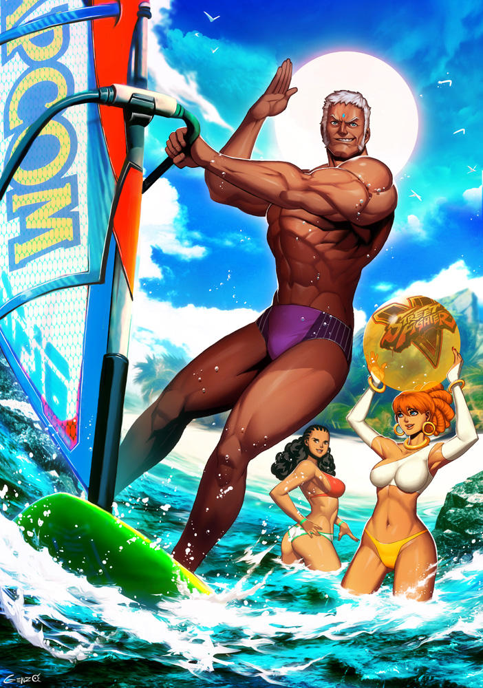 Urien - Street Fighter Summer Sports special by GENZOMAN