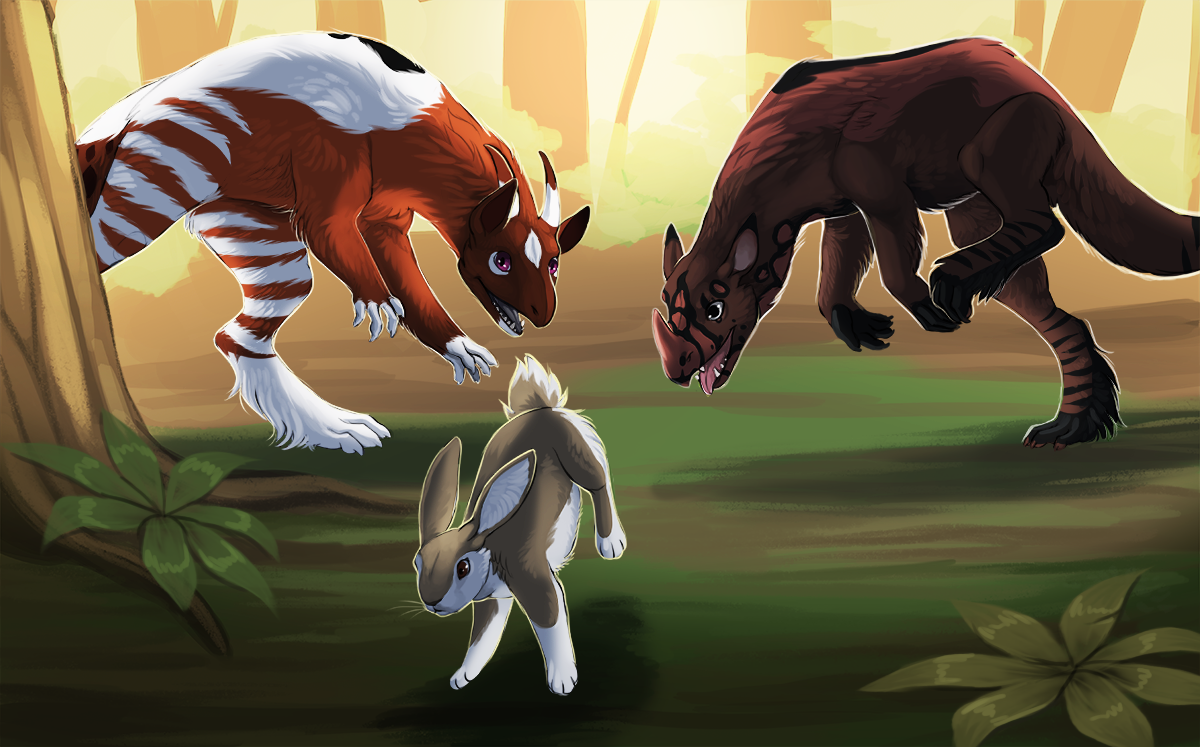 Hunting Rabbit by little-owlette