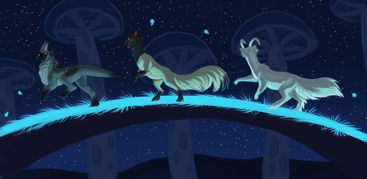 Among the Mushrooms by little-owlette