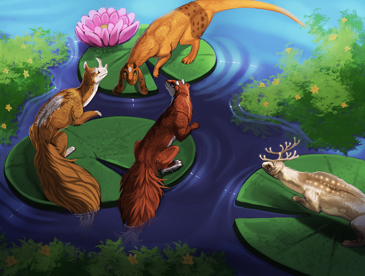 Over the Lily Pads by little-owlette