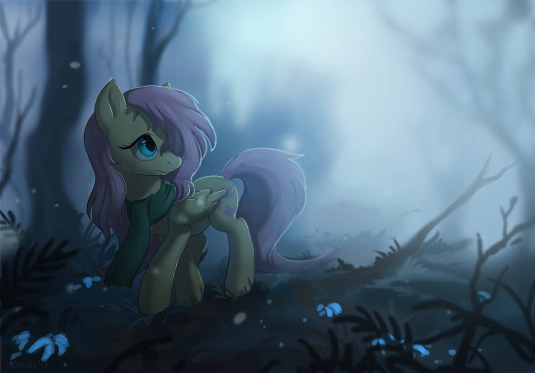Fluttershy and the misty forest by Miltvain Fluttershy and the misty forest by Miltvain