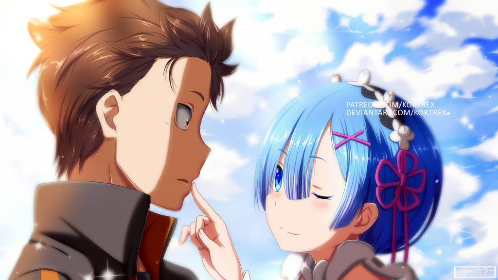 Re:ZERO - Rem and Subaru by Kortrex