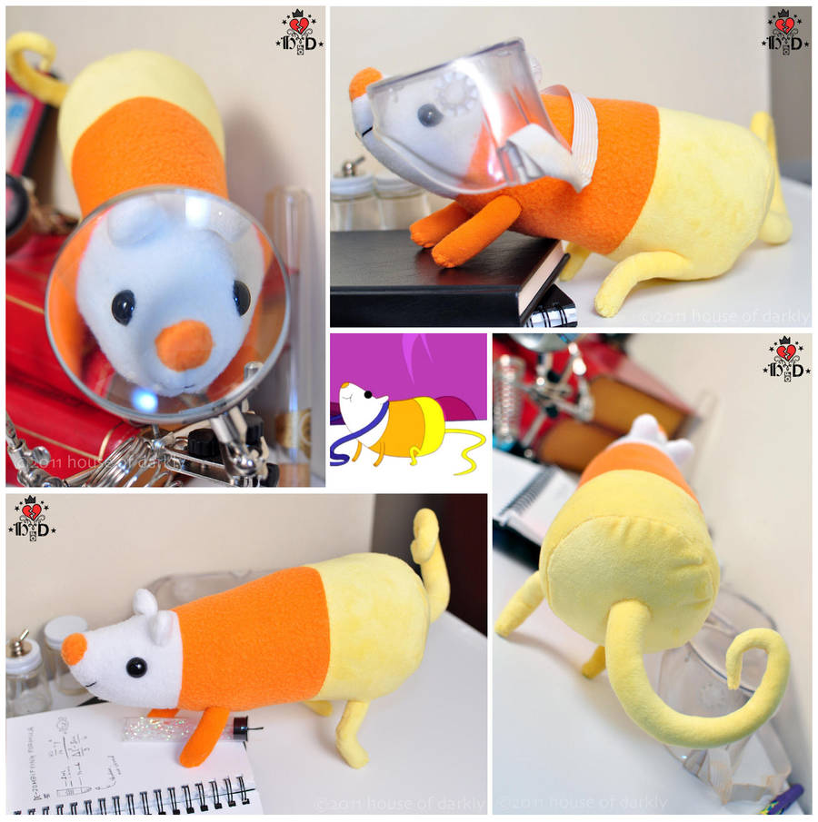 AT: Science the Rat plush by brokensymphony
