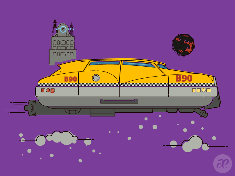 Korben's Taxi by pica-ae