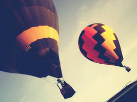 Balloons at sunset by nedzelortsac